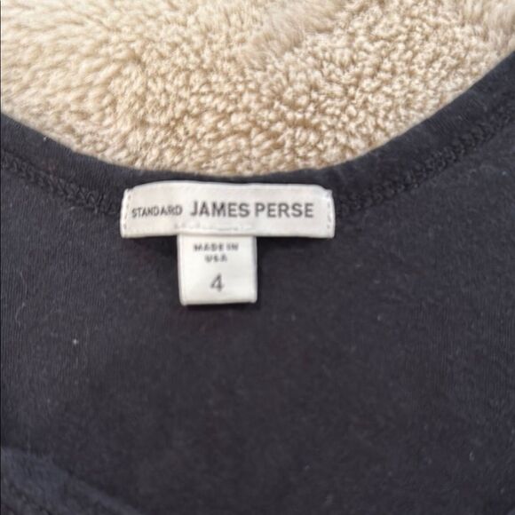 James Perse Black Sleeveless Relaxed Tank Top - Picture 2 of 2